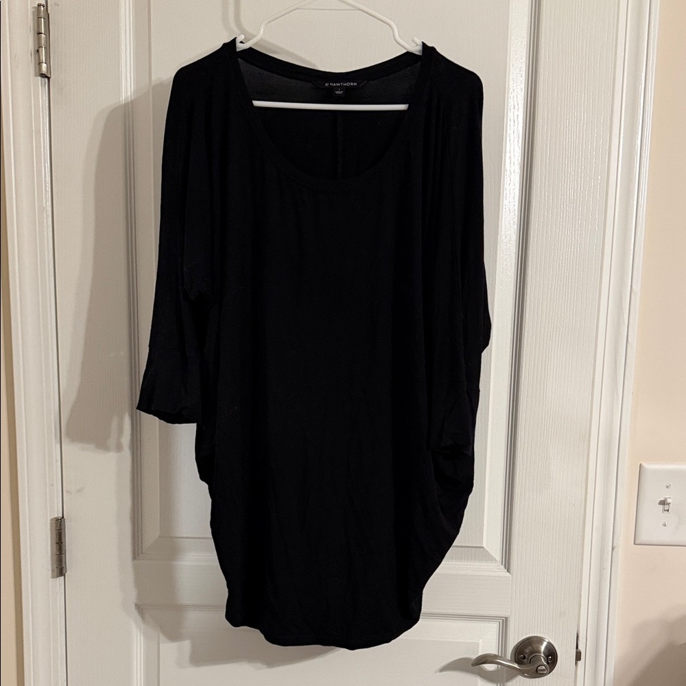 41 Hawthorn Black Long Sleeve Top